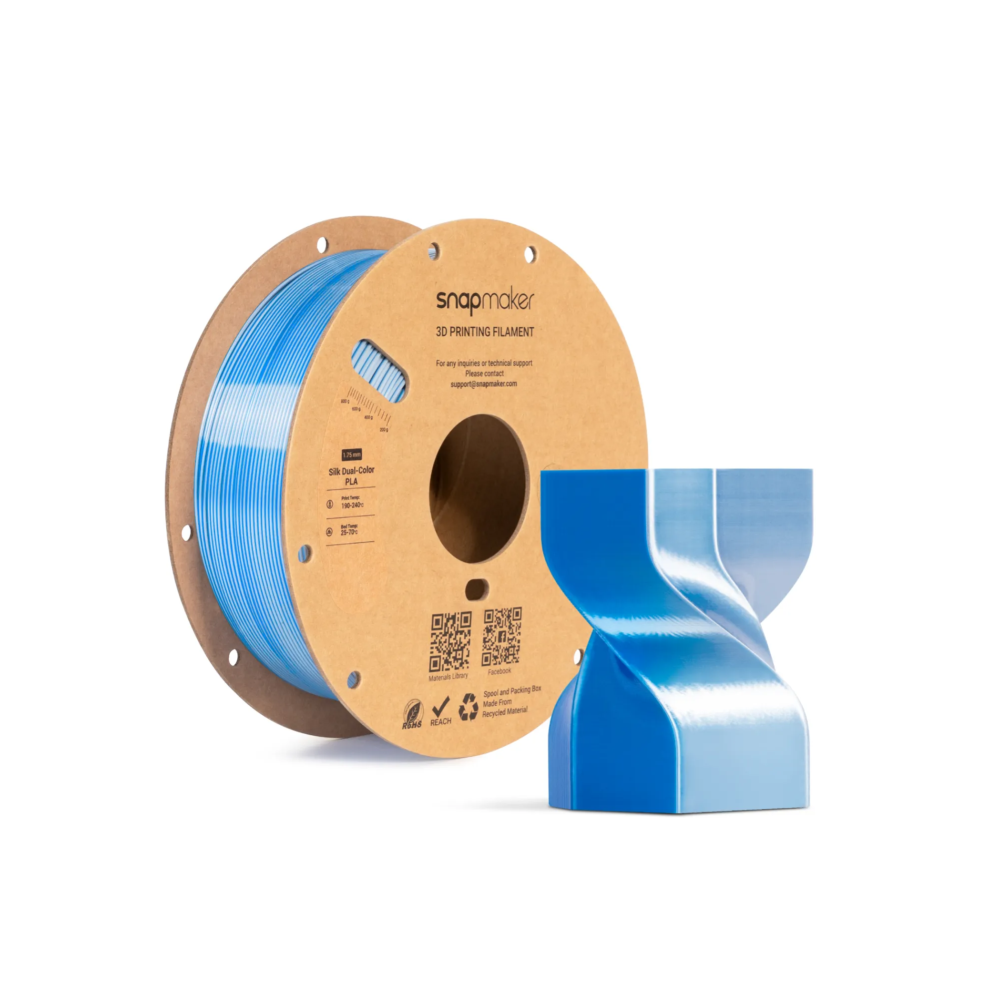 Silk Dual-Color PLA Filament (RFID) - 1kg - Image 10