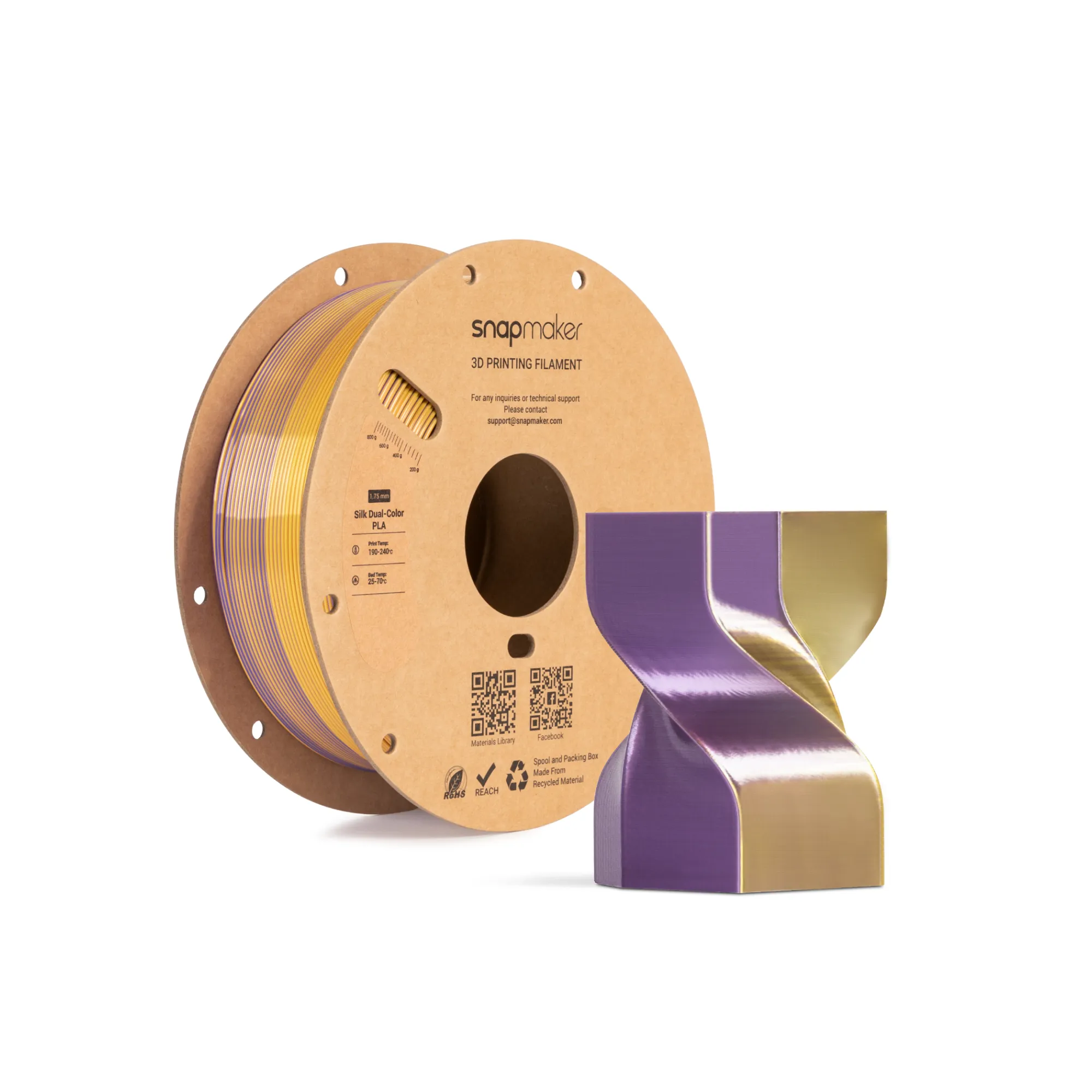 Silk Dual-Color PLA Filament (RFID) - 1kg - Image 18