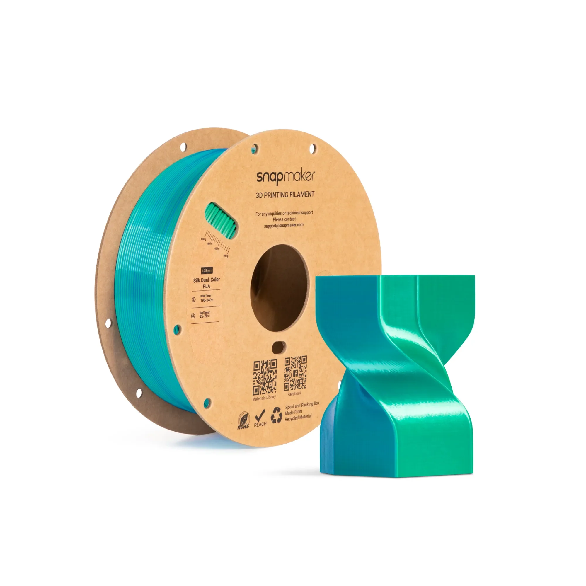 Silk Dual-Color PLA Filament (RFID) - 1kg - Image 6
