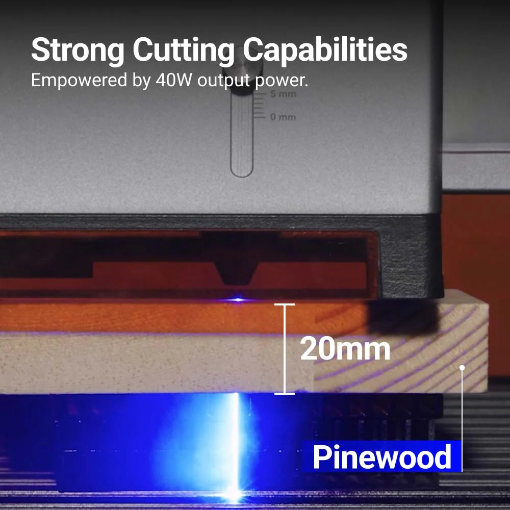 Snapmaker Ray 40W Laser Engraver and Cutter with Air Assist - Image 5